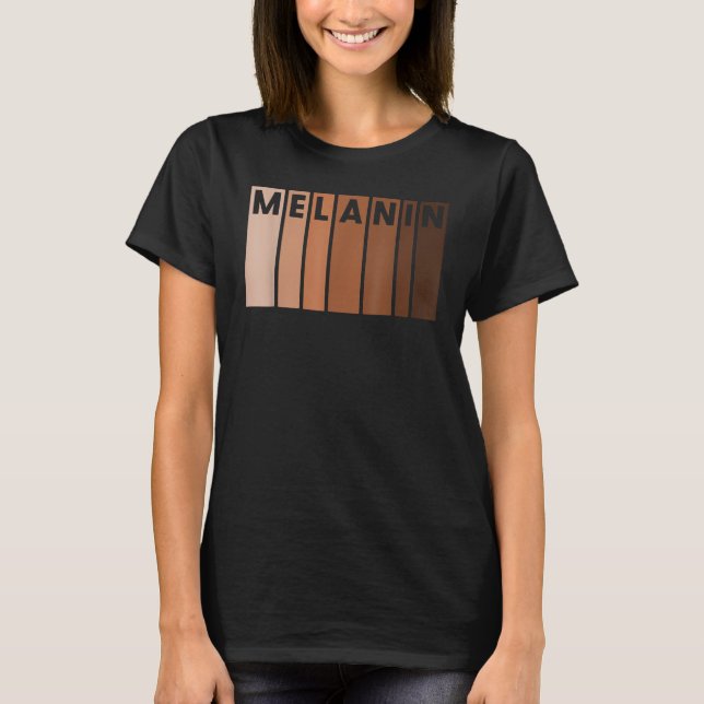 T-shirt Melanin Black Pride Afro Queen King Dons Africain (Devant)