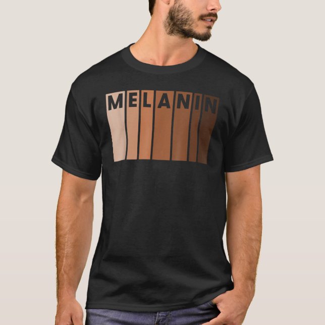 T-shirt Melanin Black Pride Afro Queen King Gifts African  (Devant)