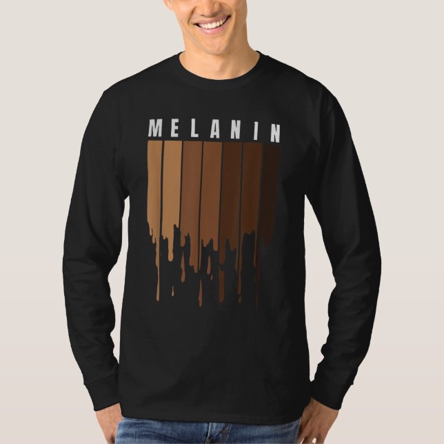T-shirt Melanin Black pride BLM Black History Mois Queen (Devant)