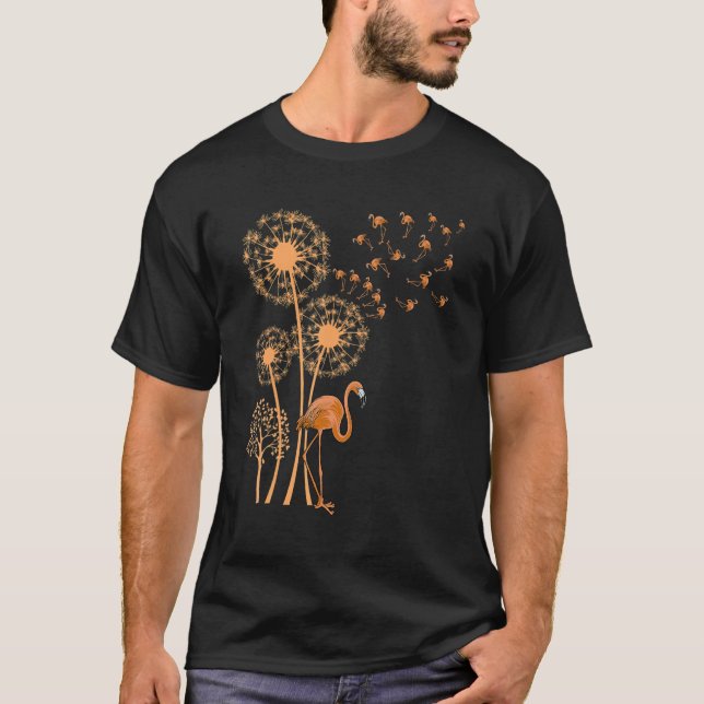 T-shirt Melanin Dandelion Flamingo Black History Month Cut (Devant)