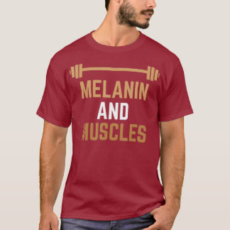 T-shirt Melanin et Muscles Black Fitness