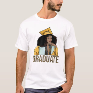 T-shirt Melanin Grad Black Girl Graduation Femmes Graduati