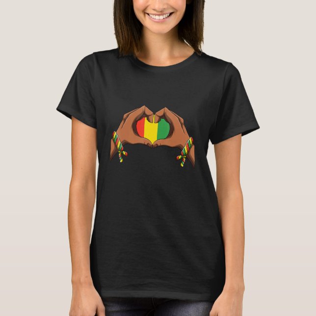 T-shirt Melanin Hand Heart Black History BLM African Ameri (Devant)