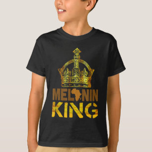 T-shirt Melanin King pour Hommes Mois de l'histoire des No