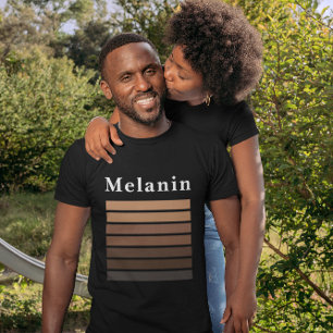 T-shirt Melanin Mois de l'histoire des Noirs afro-américai