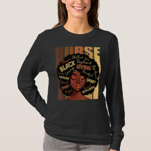 T-shirt Melanin Nurse Afro Hair Black History Month Africa