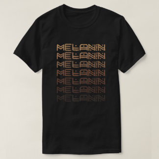 T-shirt Melanin ombrage l'afrique lettrage