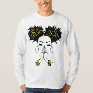 T-shirt Melanin Poppin Black Girl Magic Plus Size Faith Ba