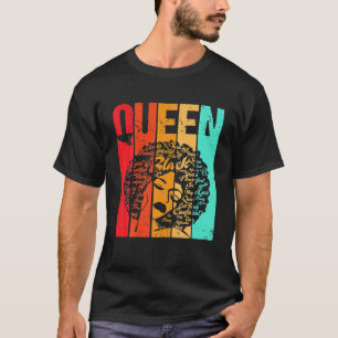 T-shirt Melanin Pour Éduquée Forte Femme Noire Reine