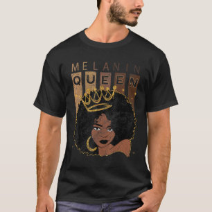 T-shirt Melanin Queen African American Strong Black Natura