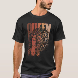 T-shirt Melanin Queen African American Strong Black Natura