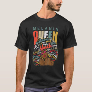 T-shirt Melanin Queen African American Strong Black Natura