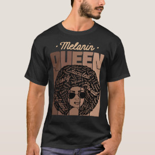T-shirt Melanin Queen Black History Mois & Pride