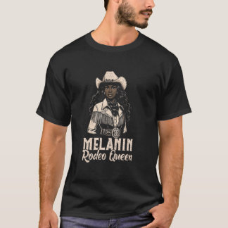 T-shirt Melanin Rodeo Queen Cowgirl African American Count