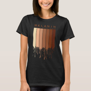 T-shirt Mélanine Chaque Ombre Épingle Afrocentrique