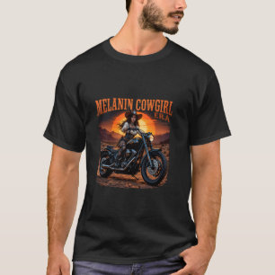 T-shirt Mélanine Cowgirl d'époque Afro-Américaine Weste