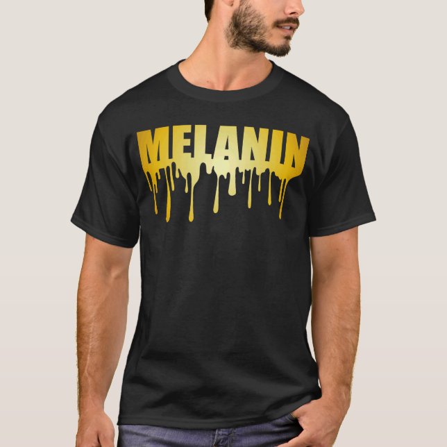 T-shirt Mélanine goutte d'or (Devant)