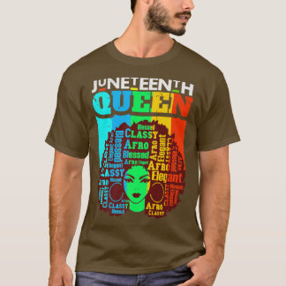 T-shirt Mélanine Queen Motivation positive Mot d'inspirati
