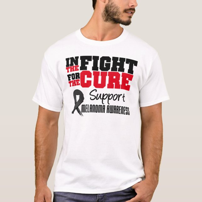 T-shirt Mélanome dans le combat pour le traitement (Devant)