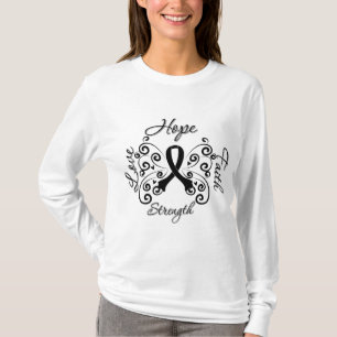 T-shirt Mélanome de force d'amour de foi d'espoir