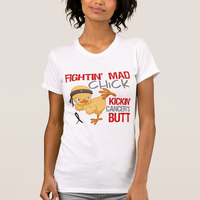 T-shirt Mélanome de poussin de Fightin (Devant)