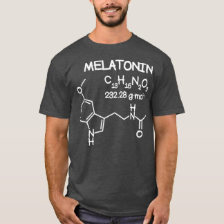 T-shirt Melatonin Molecule Structure T Funny Sleep Men