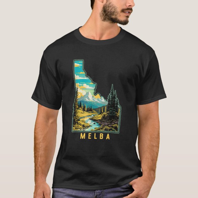 T-shirt Melba Idaho State Nature Graphique (Devant)