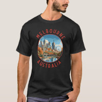 Melbourne Australie Retro Cercle désorganisé
