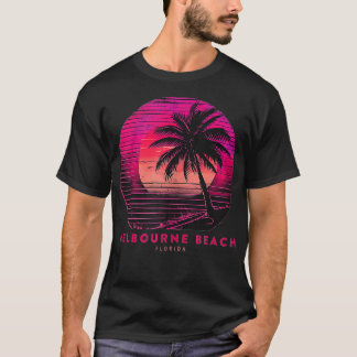 T-shirt Melbourne Beach FL Florida Palm Trees Vintage 80s