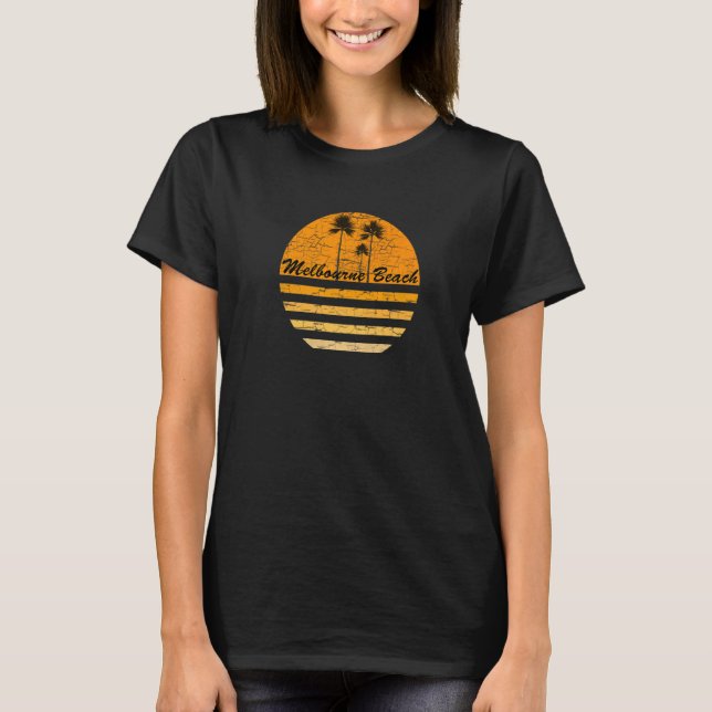 T-shirt Melbourne Beach FL les années 70 Surf Throwback (Devant)