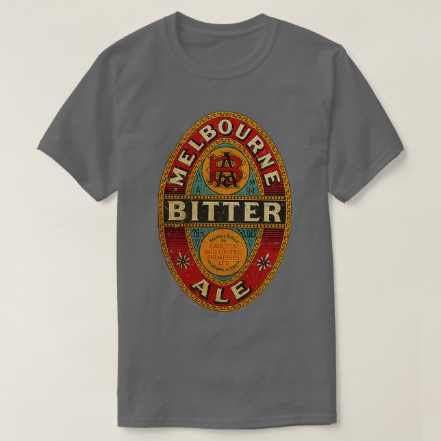 T-SHIRT MELBOURNE BITTER ALE BIER (Design devant)