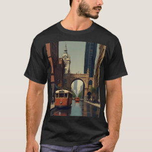 T-shirt Melbourne poster vintage