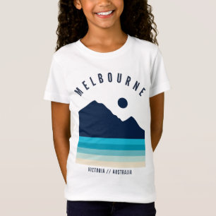 T-Shirt Melbourne Victoria Australia Retro Vintage Beach