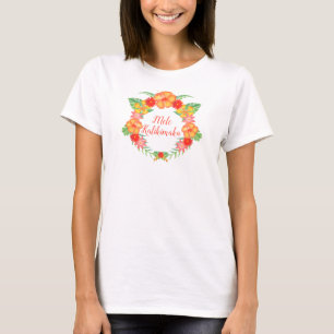 T-shirt Mele Kalikimaka avec Hibiscus