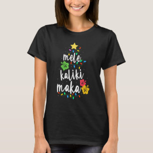 T-shirt Mele Kalikimaka Chemise Pour Femmes Hawaiian Hawai