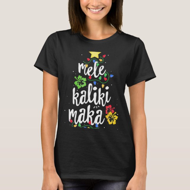 T-shirt Mele Kalikimaka Christmas Hawaiian T Shirt  (Devant)