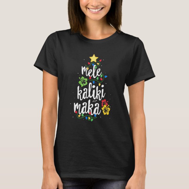 T-shirt Mele Kalikimaka Femmes Hawaii Noël Hawaii (Devant)