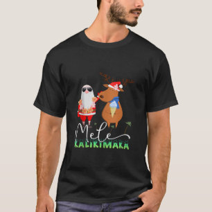 T-shirt Mele Kalikimaka Funny Christmas Retro Père Noël Re