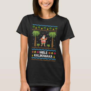 T-shirt Mele Kalikimaka Hawaiian Christmas Costume laid Sa