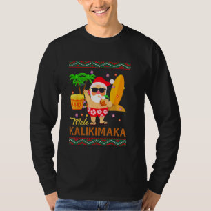 T-shirt Mele Kalikimaka Hawaiian Christmas Funny Surfer Sa