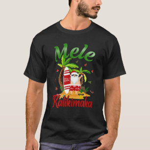 T-shirt Mele Kalikimaka Hawaiian Christmas Hawaii Surfing