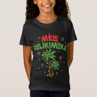 Mele Kalikimaka Hawaiian Christmas Palm Tree Light