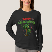 Mele Kalikimaka Hawaiian Christmas Palm Tree Light