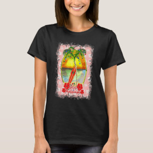 T-shirt Mele Kalikimaka Hawaiian Christmas Surf Surfing