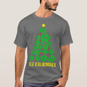 T-shirt Mele Kalikimaka Hawaiian Joyeux Noël Hawaii Me Haw