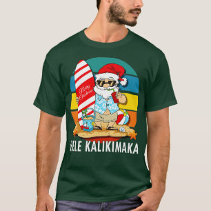 T-shirt Mele Kalikimaka Joyeux Noël Retro Hawaiian San
