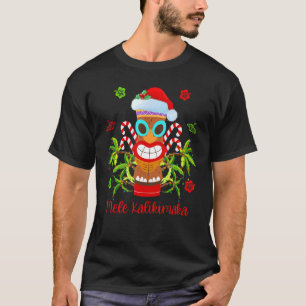 T-shirt Mele Kalikimaka Noël hawaïen Santa Tiki Christmas