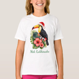 T-shirt Mele Kalikimaka Noël Padel Nom personnalisé Enfant