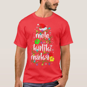 T-shirt Mele Kalikimaka Pour Femmes Hawaiienne Hawaii Chri