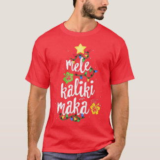 T-shirt Mele Kalikimaka Pour Femmes Hawaiienne Hawaii Chri